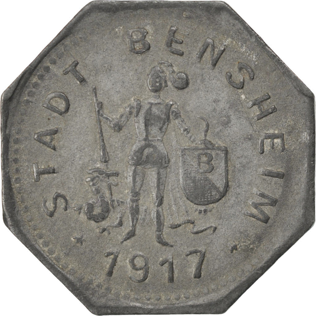 Germany, 10 Pfennig, 1917, EF(40-45), Zinc, 1.96