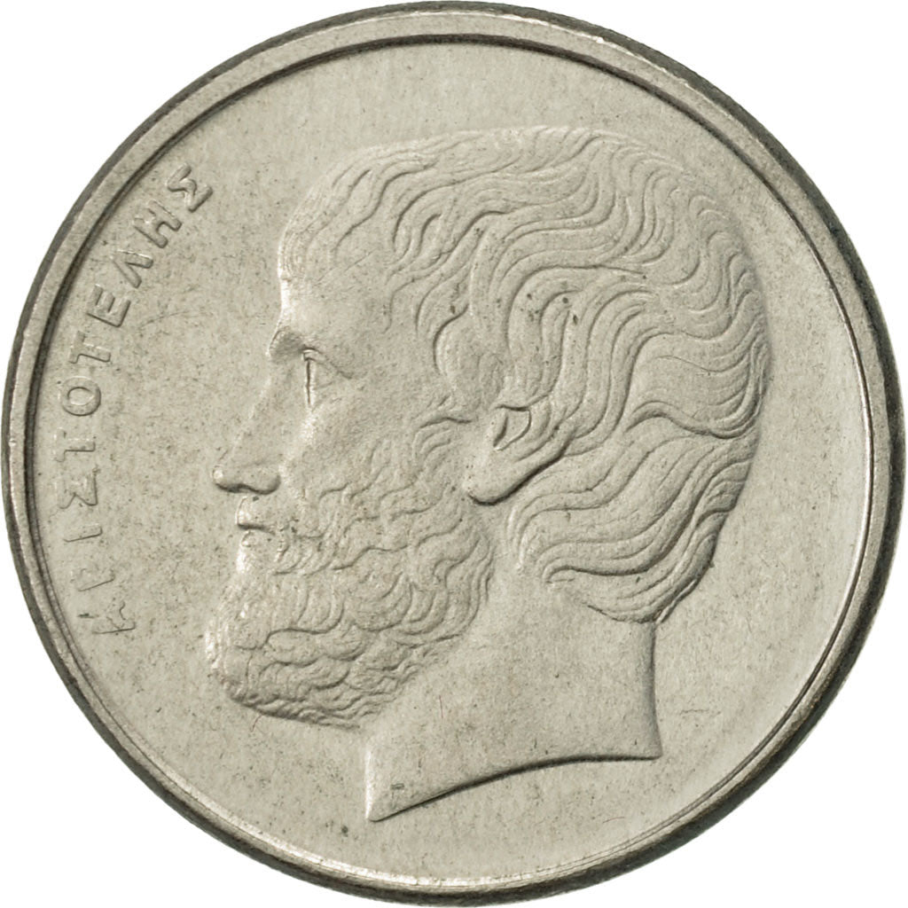Coin, Greece, 5 Drachmes, 1992, AU(50-53), Copper-nickel, KM:131