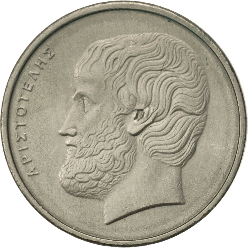 Coin, Greece, 5 Drachmes, 1984, AU(50-53), Copper-nickel, KM:131