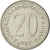 Coin, Yugoslavia, 20 Dinara, 1987, AU(55-58), Copper-Nickel-Zinc, KM:112