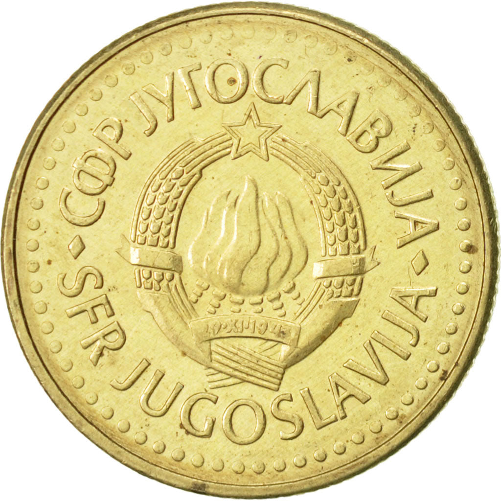 Monnaie, Yougoslavie, 5 Dinara, 1984, SUP, Nickel-brass, KM:88