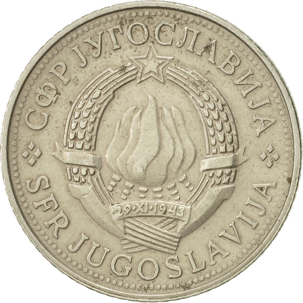 Coin, Yugoslavia, 5 Dinara, 1976, EF(40-45), Copper-Nickel-Zinc, KM:58