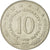 Moneda, Yugoslavia, 10 Dinara, 1978, MBC, Cobre - níquel, KM:62