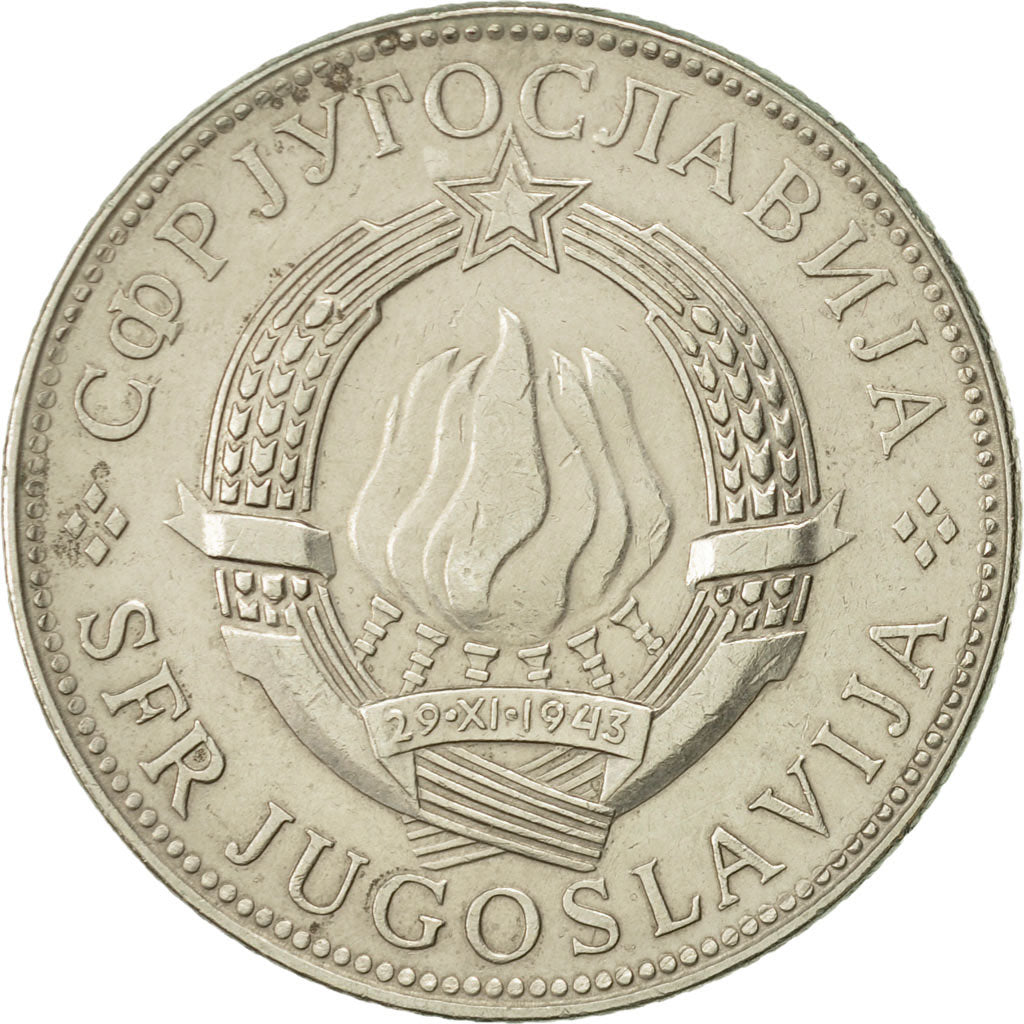 Coin, Yugoslavia, 10 Dinara, 1977, EF(40-45), Copper-nickel, KM:62