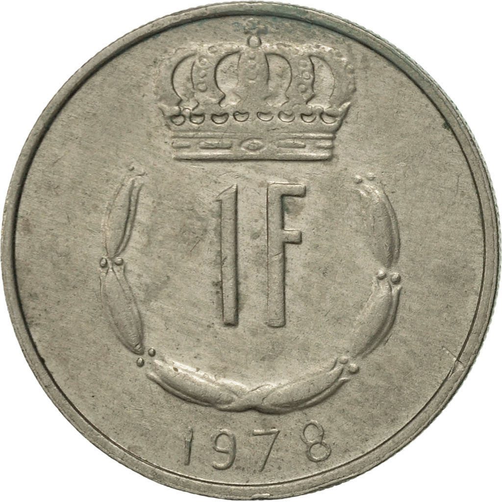 Coin, Luxembourg, Jean, Franc, 1978, EF(40-45), Copper-nickel, KM:55