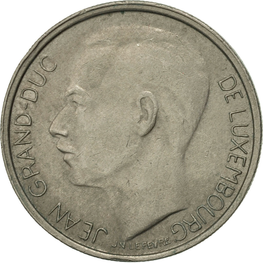 Coin, Luxembourg, Jean, Franc, 1976, EF(40-45), Copper-nickel, KM:55