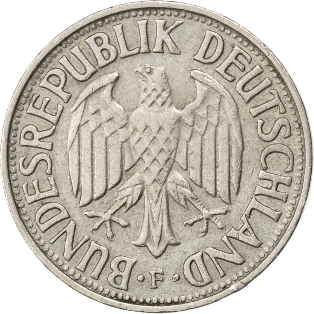 GERMANY - FEDERAL REPUBLIC, Mark, 1968, Stuttgart, KM #110, EF(40-45),...