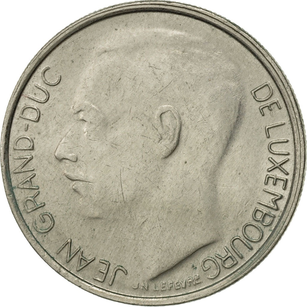 Coin, Luxembourg, Jean, Franc, 1983, EF(40-45), Copper-nickel, KM:55