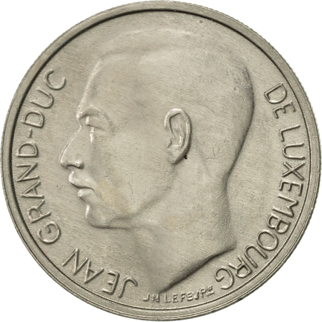 Coin, Luxembourg, Jean, Franc, 1981, EF(40-45), Copper-nickel, KM:55