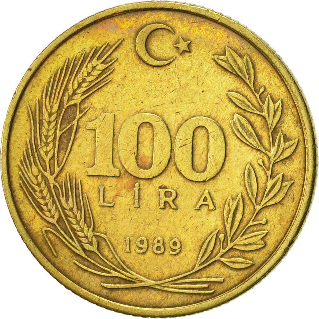 Monnaie, Turquie, 100 Lira, 1989, SUP, Aluminum-Bronze, KM:988