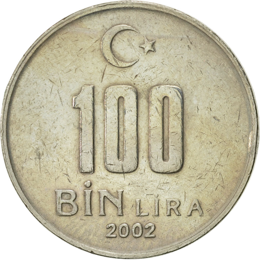 Monnaie, Turquie, 100000 Lira, 100 Bin Lira, 2002, Istanbul, TTB