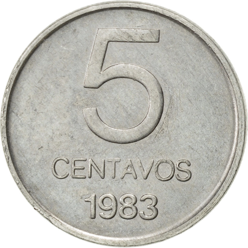 Coin, Argentina, 5 Centavos, 1983, EF(40-45), Aluminum, KM:88