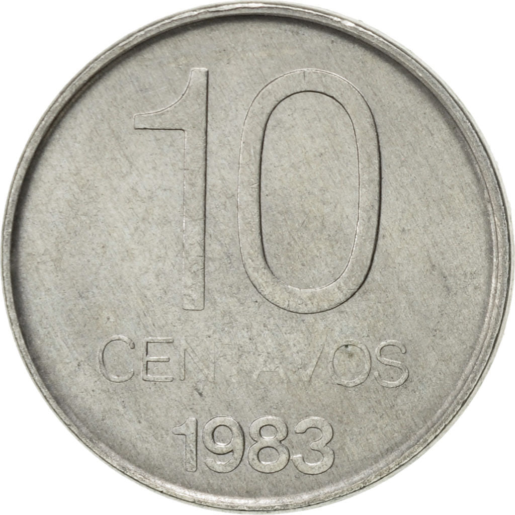 Coin, Argentina, 10 Centavos, 1983, EF(40-45), Aluminum, KM:89