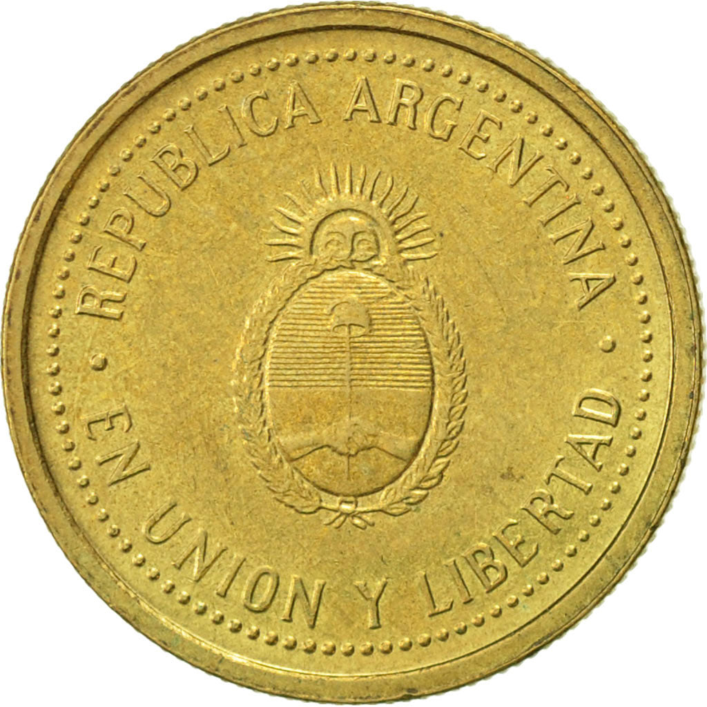 Coin, Argentina, 10 Centavos, 1993, EF(40-45), Aluminum-Bronze, KM:107