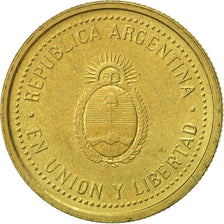 Coin, Argentina, 10 Centavos, 1993, EF(40-45), Aluminum-Bronze, KM:107