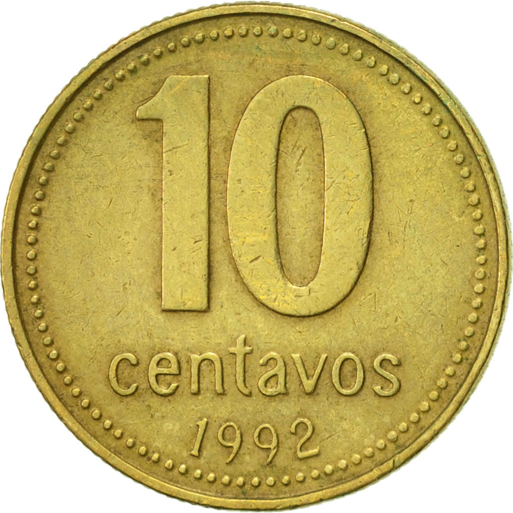 Moneta, Argentina, 10 Centavos, 1992, BB, Alluminio-bronzo, KM:107
