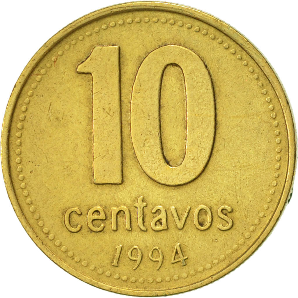 Moneta, Argentina, 10 Centavos, 1994, BB, Alluminio-bronzo, KM:107