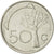 Moneta, Namibia, 50 Cents, 1993, Vantaa, AU(55-58), Nickel platerowany stalą