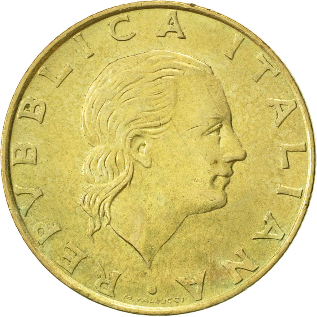 Coin, Italy, 200 Lire, 1995, Rome, EF(40-45), Aluminum-Bronze, KM:105