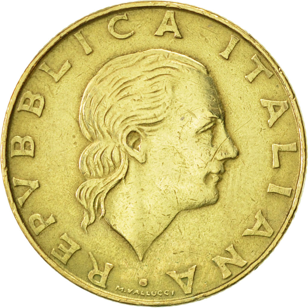 Coin, Italy, 200 Lire, 1987, Rome, AU(55-58), Aluminum-Bronze, KM:105