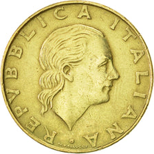 Coin, Italy, 200 Lire, 1987, Rome, AU(55-58), Aluminum-Bronze, KM:105