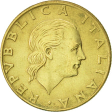 Italy, 200 Lire, 1982, Rome, AU(55-58), Aluminum-Bronze, KM:105