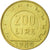 Munten, Italië, 200 Lire, 1980, Rome, PR, Aluminum-Bronze, KM:105