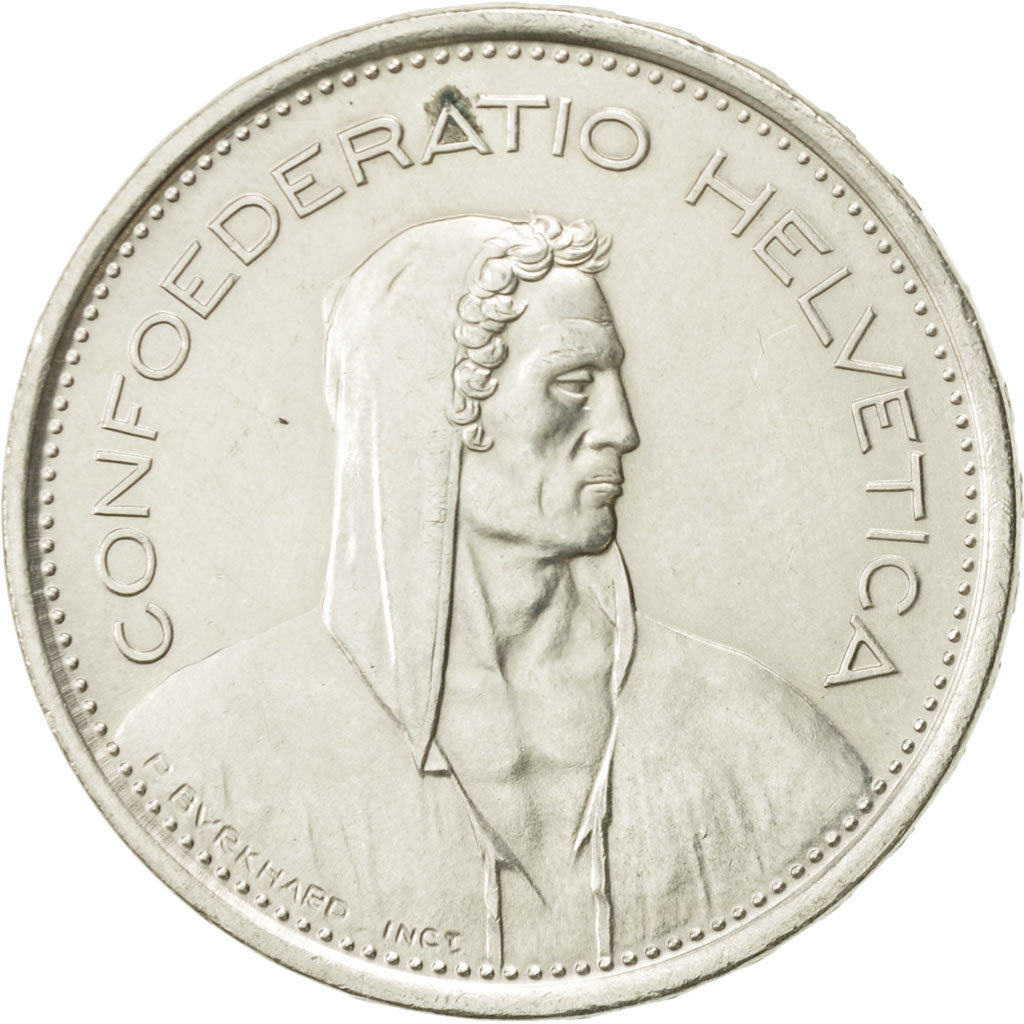 Coin, Switzerland, 5 Francs, 1969, Bern, AU(50-53), Silver, KM:40