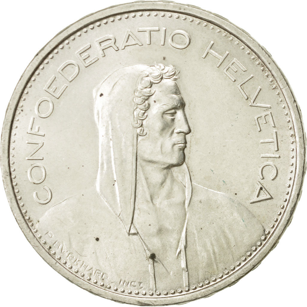 Svizzera, 5 Francs, 1966, Bern, BB+, Argento, KM:40