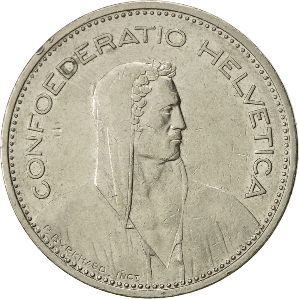 Switzerland, 5 Francs, 1985, Bern, AU(50-53), Copper-nickel, KM:40a.3
