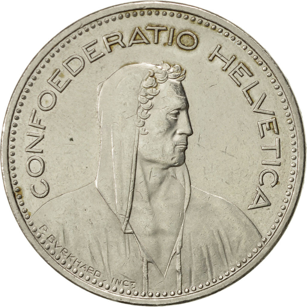 Switzerland, 5 Francs, 1987, Bern, AU(50-53), Copper-nickel, KM:40a.3