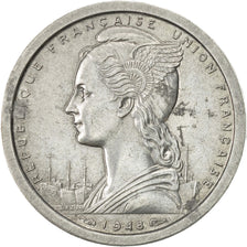 Madagascar, Franc, 1948, Paris, SPL-, Alluminio, KM:3