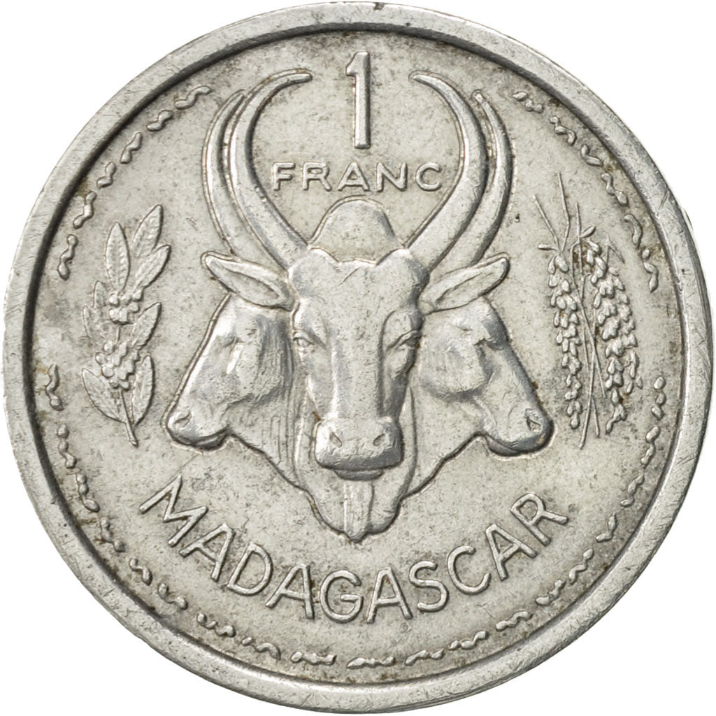 Coin, Madagascar, Franc, 1958, Paris, AU(55-58), Aluminum, KM:3