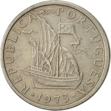 Coin, Portugal, 5 Escudos, 1973, EF(40-45), Copper-nickel, KM:591