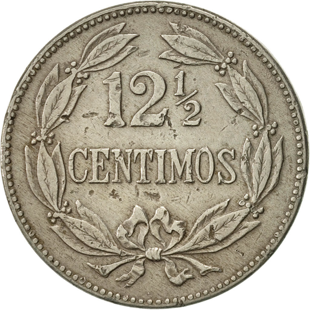 Venezuela, 12-1/2 Centimos, 1945, BB, Rame-nichel, KM:30a