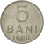 Monnaie, Roumanie, 5 Bani, 1966, TTB, Nickel Clad Steel, KM:92