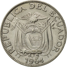 Moneda, Ecuador, 10 Centavos, Diez, 1964, EBC, Níquel recubierto de acero
