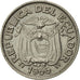Coin, Ecuador, 20 Centavos, 1966, AU(55-58), Nickel Clad Steel, KM:77.1c