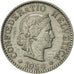 Moneta, Svizzera, 5 Rappen, 1954, Bern, BB+, Rame-nichel, KM:26