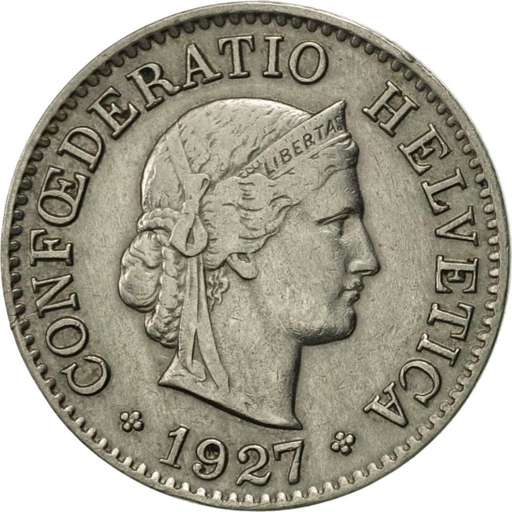 Monnaie, Suisse, 5 Rappen, 1927, Bern, SUP, Copper-nickel, KM:26