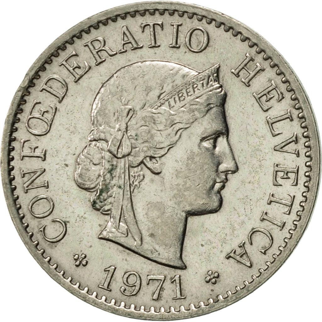 Munten, Zwitserland, 5 Rappen, 1971, Bern, PR, Copper-nickel, KM:26