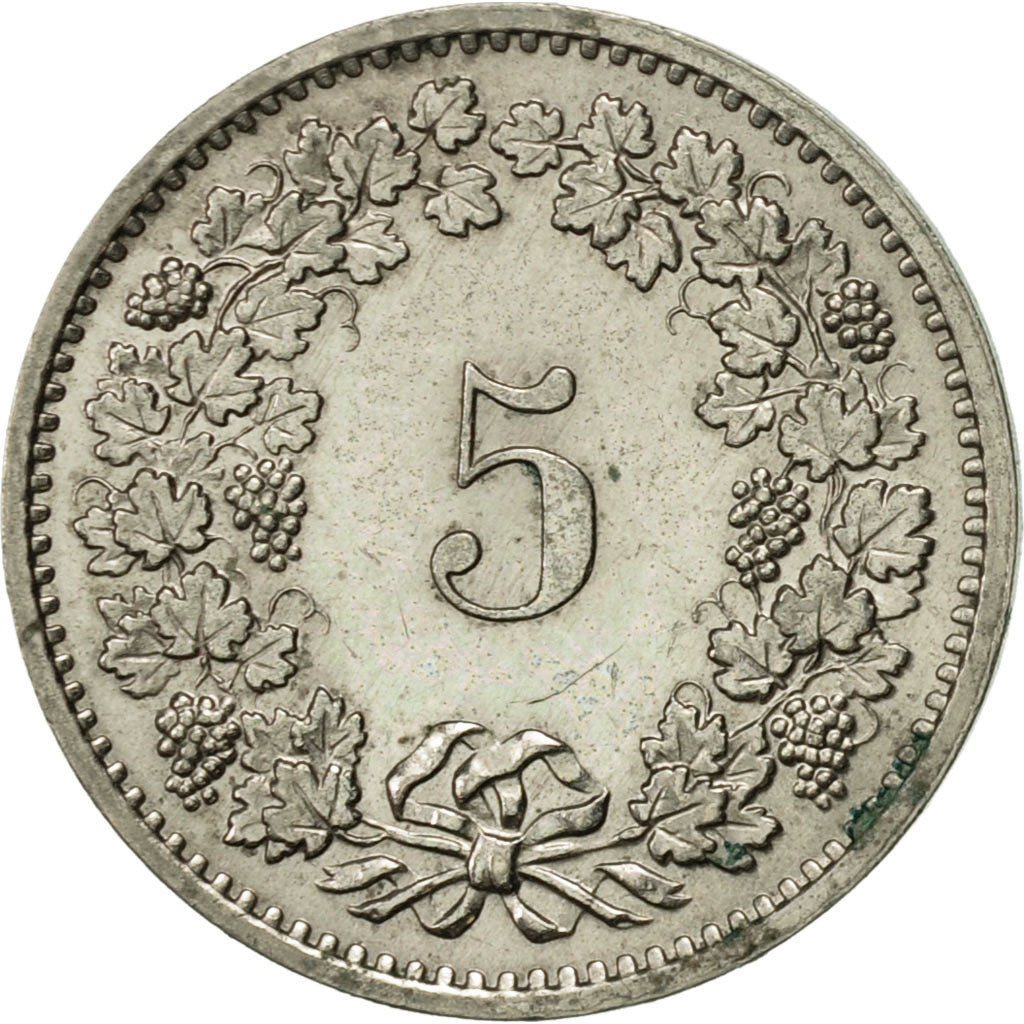 Munten, Zwitserland, 5 Rappen, 1971, Bern, PR, Copper-nickel, KM:26