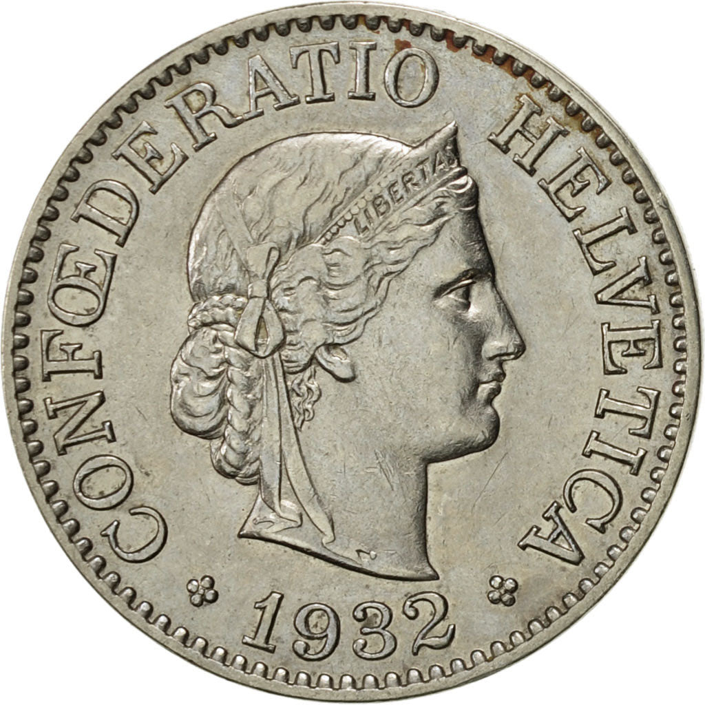 Moneta, Svizzera, 10 Rappen, 1932, Bern, SPL-, Nichel, KM:27b