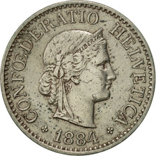 Monnaie, Suisse, 10 Rappen, 1884, Bern, TTB, Copper-nickel, KM:27