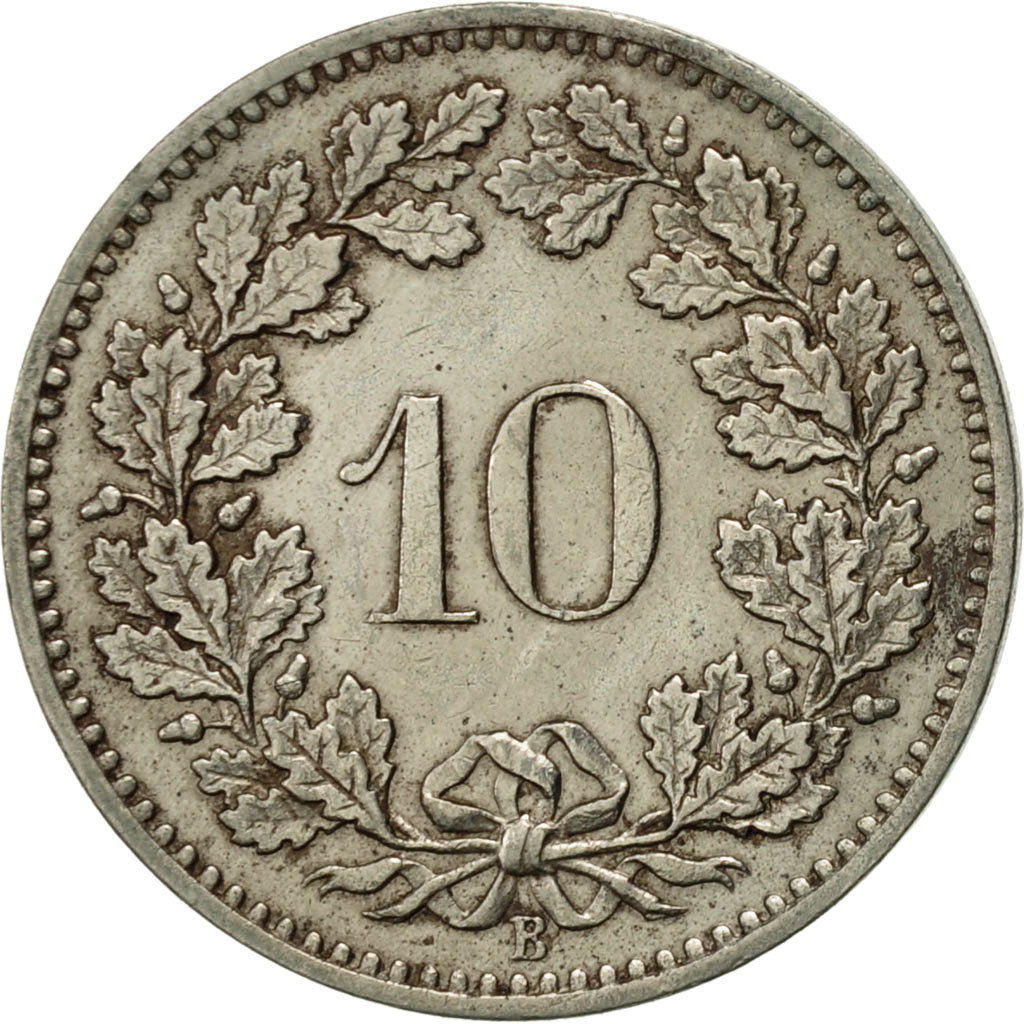Monnaie, Suisse, 10 Rappen, 1884, Bern, TTB, Copper-nickel, KM:27