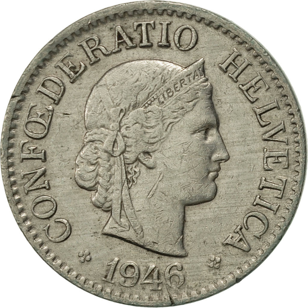 Monnaie, Suisse, 10 Rappen, 1946, Bern, TTB, Copper-nickel, KM:27