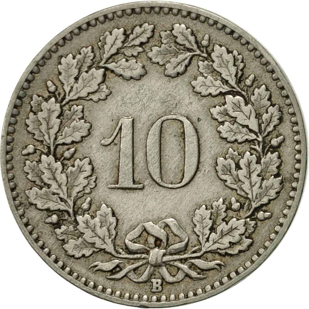 Monnaie, Suisse, 10 Rappen, 1921, Bern, TTB, Copper-nickel, KM:27