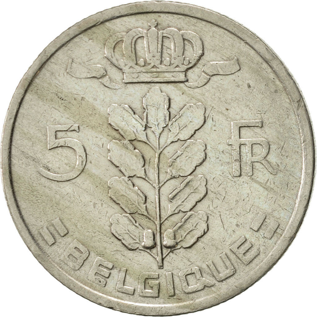 Moneta, Belgio, 5 Francs, 5 Frank, 1973, BB, Rame-nichel, KM:134.1