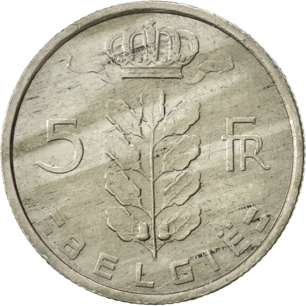 Coin, Belgium, 5 Francs, 5 Frank, 1973, EF(40-45), Copper-nickel, KM:135.1
