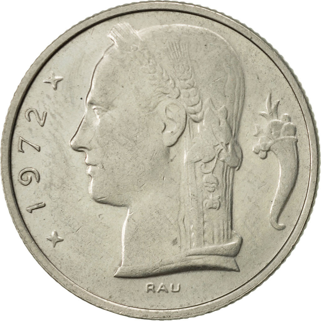Coin, Belgium, 5 Francs, 5 Frank, 1972, EF(40-45), Copper-nickel, KM:134.1